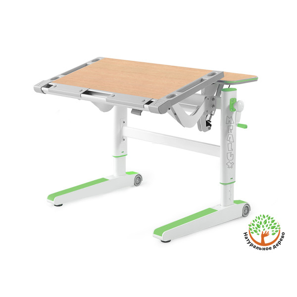 Детский стол Mealux Ergowood M Multicolor MG (арт. BD-800 MG/MC) - cтолешница клен / накладки на ножках серые (коробок-2 шт.)