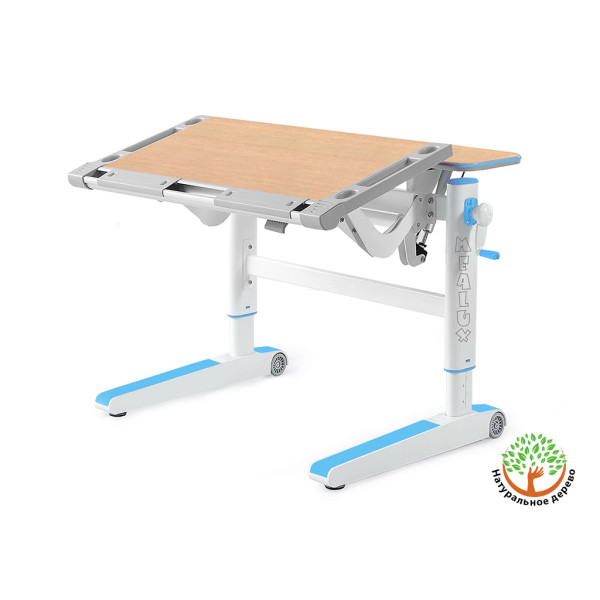 Детский стол Mealux Ergowood M Multicolor MG (арт. BD-800 MG/MC) - cтолешница клен / накладки на ножках серые (коробок-2 шт.)