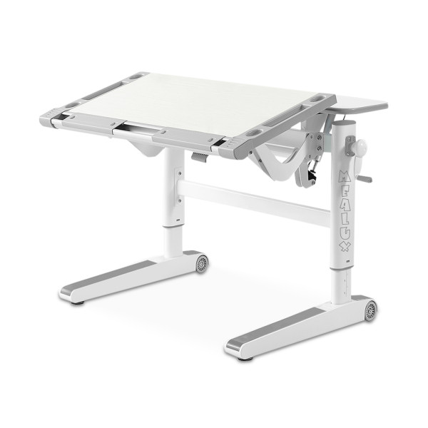 Дитячий стіл Mealux Ergowood M Multicolor TG (арт. BD-800 TG/MC) - стільниця береза / накладки на ніжках сірі (коробок-2 шт.)