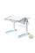 Детский стол Mealux Ergowood M Multicolor W (арт. BD-800 W/MC) столешница белая / накладки на ножках серые (коробок-2 шт.)