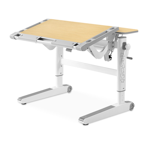 Детский стол Mealux Ergowood L Multicolor MG (арт. BD-810 MG/MC) - столешница клен / накладки на ножках серые (коробок-2 шт.)