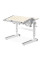 Дитячий стіл Mealux Ergowood L Multicolor TG (арт. BD-810 TG/MC) - стільниця береза / накладки на ніжках сірі (коробок-2 шт.)