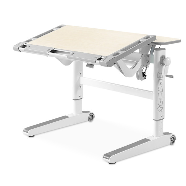 Дитячий стіл Mealux Ergowood L Multicolor TG (арт. BD-810 TG/MC) - стільниця береза / накладки на ніжках сірі (коробок-2 шт.)
