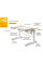Детский стол Mealux Kingwood Multicolor W (арт. BD-820 W/MC) - столешница белая / накладки на ножках серые (коробок-2 шт.)