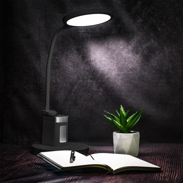Лампа світлодіодна Mealux DL-420 Black (арт. BL1136B Black) - колір пластику чорний (коробок 1шт.)