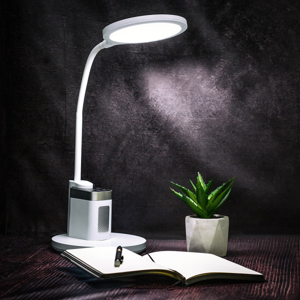 Лампа світлодіодна Mealux DL-420 White (арт. BL1136B White) - колір пластику білий (коробок 1 шт.)