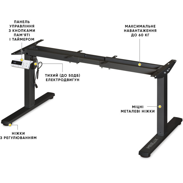 Каркас Mealux Powerframe Mini Black (арт. BS-05 Black) - колір чорний (коробок 1 шт.)