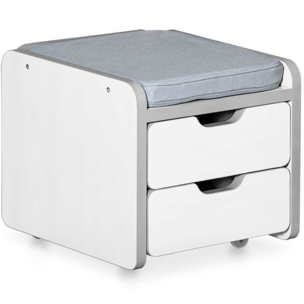 Тумбочка к парте Mealux Winnipeg White (арт.Cabinet BD-630 WG) - цвет белый (коробок 1 шт.)