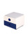 Тумбочка до парти Oxford Wite (арт. Cabinet BD-930-2 BL) - матеріал дерево, декор синій (коробок 1 шт.).