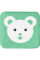 Подушка для стільця Z (арт. Cusion Z Teddy) - колір тканини зелений з ведмедиком