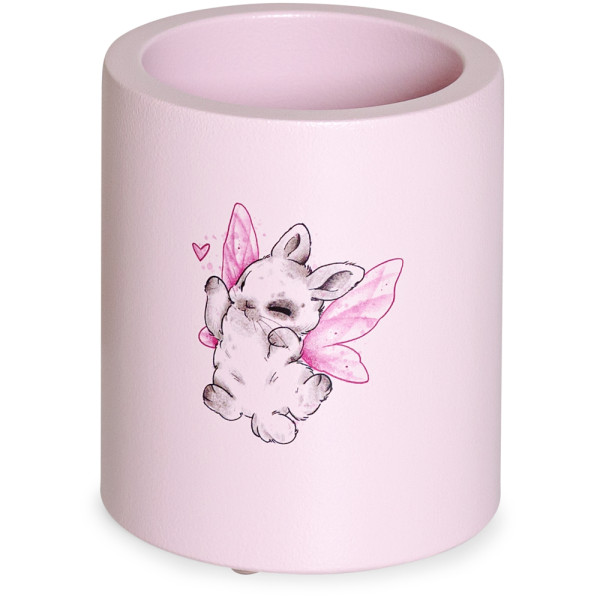 Стакан-органайзер Cute подовжений рожевий з зайчиком (арт.  Cute Cup-1 PN з зайчиком) - коробок 1 шт.