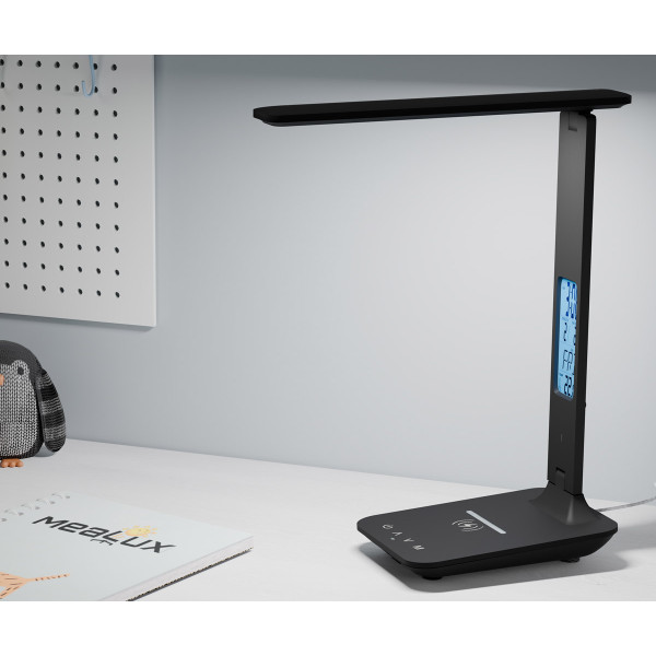 Лампа світлодіодна Mealux DL-430 Black (арт. DL-430 Black) - колір пластику чорний (коробок 1 шт.)