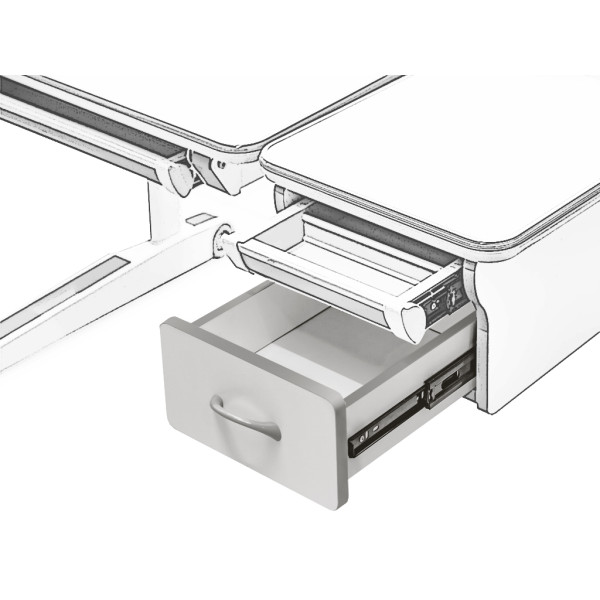 Дерев'яний ящик для столу Mealux Sherwood (арт.Double Drawer (BD-860 W) - коробок 1 шт.