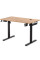 Стол Mealux PowerDesk Energy Mahogany c электрорегулировкой высоты (арт. EVO-201 Energy Mahogany/B) - столешница красное дерево / ножки черные (коробок 2 шт.)