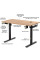 Стол Mealux PowerDesk Energy Mahogany c электрорегулировкой высоты (арт. EVO-201 Energy Mahogany/B) - столешница красное дерево / ножки черные (коробок 2 шт.)