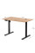 Стол Mealux PowerDesk Energy Mahogany c электрорегулировкой высоты (арт. EVO-201 Energy Mahogany/B) - столешница красное дерево / ножки черные (коробок 2 шт.)
