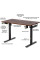 Стіл Mealux PowerDesk Energy Walnut з електрорегулюванням висоти (арт. EVO-201 Energy Walnut/B) - стільниця горіх / ніжки чорні (коробок-2 шт.)