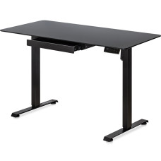 Стіл Mealux PowerDesk Glass Black з електрорегулюванням висоти (арт. EVO-201 Glass/Black) - стільниця скло / чорний (коробок 1 шт.)