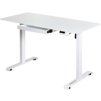Стіл Mealux PowerDesk Glass White з електрорегулюванням висоти (арт. EVO-201 Glass/White) - стільниця скляна / білий (коробок 2 шт.)