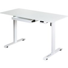 Стіл Mealux PowerDesk Glass White з електрорегулюванням висоти (арт. EVO-201 Glass/White) - стільниця скляна / білий (коробок 2 шт.)