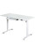 Стіл Mealux PowerDesk Glass White з електрорегулюванням висоти (арт. EVO-201 Glass/White) - стільниця скляна / білий (коробок 2 шт.)