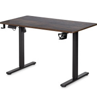Стіл Mealux PowerDesk Lite Antique з електрорегулюванням висоти (арт. EVO-201 Lite Antique/B) - стільниця антична / ніжки чорні (коробок 2 шт.)