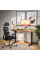 Стіл Mealux PowerDesk Lite Mahogany з електрорегулюванням висоти (арт. EVO-201 Lite Mahogany/B) - стільниця червоне дерево / ніжки чорні (коробок 2 шт.)