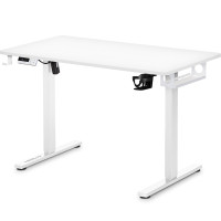 Стіл Mealux PowerDesk Lite White з електрорегулюванням висоти (арт. EVO-201 Lite W/W) - стільниця біла / ніжки білі (коробок-2 шт.)