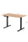 Стіл Mealux PowerDesk Lite XL Mahogany (арт. EVO-202 Lite Mahogany/B) - стільниця червоне дерево / ніжки чорні (коробок 2 шт.)