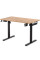 Стіл Mealux PowerDesk Lite XL Mahogany (арт. EVO-202 Lite Mahogany/B) - стільниця червоне дерево / ніжки чорні (коробок 2 шт.)