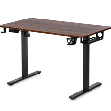Стіл Mealux PowerDesk Lite XL Walnut (арт. EVO-202 Lite Walnut/B) - стільниця волоський горіх / ніжки чорні (коробок 2 шт.)