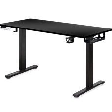 Стіл Mealux PowerDesk Duo Black (арт. EVO-242 Duo B/B) - стільниця чорна / чорні ноги (коробок 2 шт.)