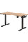 Стіл Mealux PowerDesk Duo Mahogany (арт. EVO-242 Duo Mahogany / B) - стільниця червоне дерево / ніжки чорні (коробок 2 шт.)