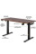 Стіл Mealux PowerDesk Duo Walnut (арт. EVO-242 Duo Walnut /B) - стільниця волоський горіх / ноги чорні (коробок 2 шт.)