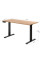 Стіл Mealux PowerDesk Duo XL Mahogany (арт. EVO-252 Duo Mahogany/B) - стільниця червоне дерево / ніжки чорні (коробок 2 шт.)