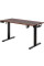 Стол Mealux PowerDesk Duo XL Walnut (арт. EVO-252 Duo Walnut/B) - столешница грецкий орех/ножки черные (коробок 2 шт.)