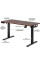Стол Mealux PowerDesk Duo XL Walnut (арт. EVO-252 Duo Walnut/B) - столешница грецкий орех/ножки черные (коробок 2 шт.)