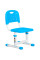 Стульчик Evo-kids EVO-301 BL (арт.EVO-301 BL) белый металл / сиденье,спинка,накладки-голубые (коробок-1шт.)
