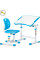 Комплект Evo-kids (стіл+стілець) Evo-03 Ergo Blue (арт. Evo-03 Ergo BL) - стільниця біла / колір пластику блакитний (коробок-1 шт.)