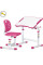 Комплект Evo-kids (стіл+стілець) Evo-03 Ergo Pink (арт. Evo-03 Ergo PN) - стільниця біла / колір пластику рожевий (коробок-1 шт.)