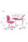 Комплект Evo-kids (стіл+стілець) Evo-05 Ergo Pink (арт. Evo-05 Ergo PN) - стільниця біла / колір пластику рожевий (коробок-1 шт.)