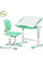 Комплект Evo-kids (стіл+стілець) Evo-05 Ergo Green (арт. Evo-05 Ergo Z) - стільниця біла / колір пластика зелений (коробок-1 шт.)