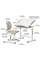 Комплект Evo-kids (стол+стул) Evo-06 Ergo Grey (арт. Evo-06 Ergo G) - столешница белая / цвет пластика серый (коробок-1 шт.)