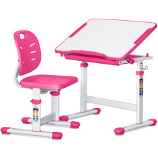 Комплект Evo-kids (стіл+стілець) Evo-06 Ergo Pink (арт. Evo-06 Ergo PN) - стільниця біла / колір пластика рожевий (коробок-1 шт.)