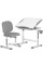 Комплект Evo-kids (стол+стул) Evo-06 Plus Grey (арт. Evo-06 Plus G) - столешница белая / цвет пластика серый (коробок-1 шт.)