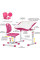 Комплект Evo-kids (стіл+стілець) Evo-06 Plus Pink (арт. Evo-06 Plus PN) - стільниця біла / колір пластика рожевий (коробок-1 шт.)