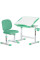 Комплект Evo-kids (стіл+стілець) Evo-06 Plus Green (арт. Evo-06 Plus Z) - стільниця біла / колір пластика зелений (коробок-1 шт.)