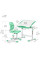 Комплект Evo-kids (стіл+стілець) Evo-06 Plus Green (арт. Evo-06 Plus Z) - стільниця біла / колір пластика зелений (коробок-1 шт.)