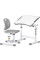 Комплект Evo-kids (стіл+стіл) Evo-07 Ergo Grey (арт. Evo-07 Ergo G) - стільниця біла / колір пластику сірий (коробок-1 шт.)