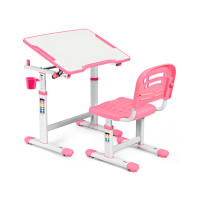 Комплект Evo-kids (стіл+стілець) Evo-07 Pink (sale) - стільниця біла / колір пластика рожевий (коробок-1 шт.)